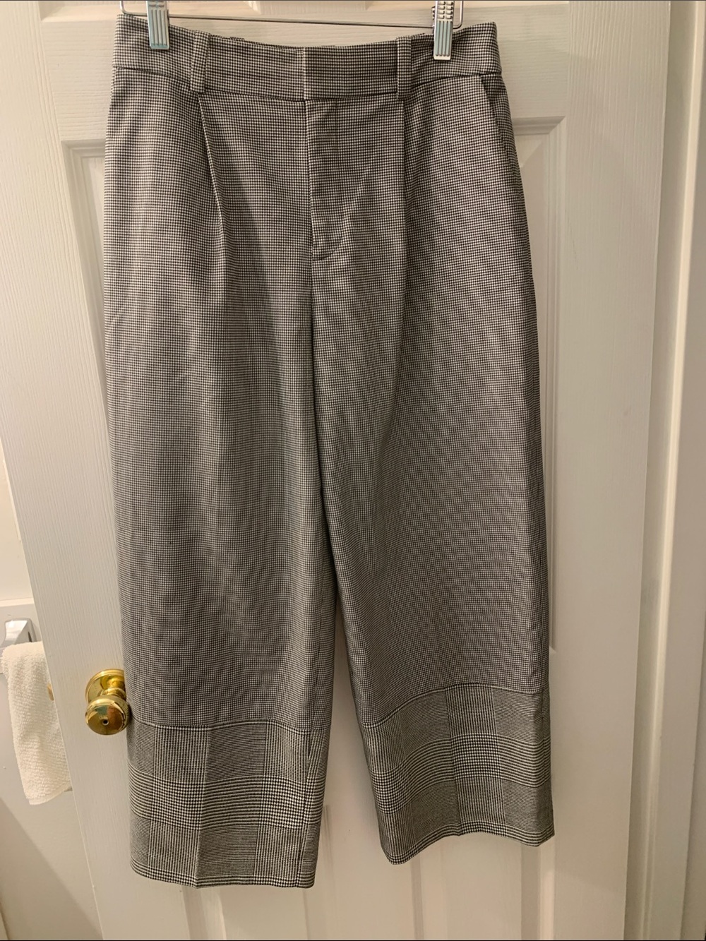 Men's Gray Wide-Leg Dress Pants
